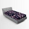 Ambesonne Floral Fitted Sheet, Valentine’s Day Concept Art Pastel Repetitive Roses Pattern Plot, Decorative Soft Bedding All-Round Elastic Pocket, California King, Dark Pink Blush and White(Navy Blue and Soft Pink)