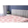 Ambesonne Floral Fitted Sheet, Valentine’s Day Concept Art Pastel Repetitive Roses Pattern Plot, Decorative Soft Bedding All-Round Elastic Pocket, California King, Dark Pink Blush and White(Dark Pink Blush and White)
