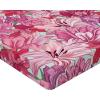 Ambesonne Floral Fitted Sheet, Valentine’s Day Theme Flowers Vintage Botanical Nature Ornament Art, Decorative Soft Fabric Bedding All-Round Elastic Pocket, Full Size, Dark Coral and Fern Green(Dried Rose and Pale Ruby)