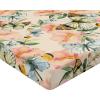 Ambesonne Floral Fitted Sheet, Valentine’s Day Theme Flowers Vintage Botanical Nature Ornament Art, Decorative Soft Fabric Bedding All-Round Elastic Pocket, Full Size, Dark Coral and Fern Green(Olive Green Coral and Blush)