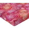 Ambesonne Floral Fitted Sheet, Valentine’s Day Theme Flowers Vintage Botanical Nature Ornament Art, Decorative Soft Fabric Bedding All-Round Elastic Pocket, Full Size, Dark Coral and Fern Green(Pale Ruby and Pastel Pink)