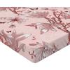Ambesonne Floral Fitted Sheet, Valentine’s Day Theme Flowers Vintage Botanical Nature Ornament Art, Decorative Soft Fabric Bedding All-Round Elastic Pocket, Full Size, Dark Coral and Fern Green(Pastel Pink and Pale Rose)