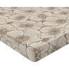 Ambesonne Floral Fitted Sheet, Valentine’s Day Theme Flowers Vintage Botanical Nature Ornament Art, Decorative Soft Fabric Bedding All-Round Elastic Pocket, Full Size, Dark Coral and Fern Green(Dark Tan Champagne and Grey)