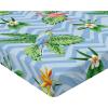 Ambesonne Floral Fitted Sheet, Valentine’s Day Theme Flowers Vintage Botanical Nature Ornament Art, Decorative Soft Fabric Bedding All-Round Elastic Pocket, Full Size, Dark Coral and Fern Green(Pale Azure Blue Emerald)
