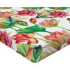 Ambesonne Floral Fitted Sheet, Valentine’s Day Theme Flowers Vintage Botanical Nature Ornament Art, Decorative Soft Fabric Bedding All-Round Elastic Pocket, Full Size, Dark Coral and Fern Green(Apple Green and Pastel Pink)