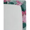 Ambesonne Floral Fitted Sheet, Valentine’s Day Theme Flowers Vintage Botanical Nature Ornament Art, Decorative Soft Fabric Bedding All-Round Elastic Pocket, Full Size, Dark Coral and Fern Green(Soft Pink and Petrol Blue)