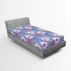 Ambesonne Floral Fitted Sheet, Valentine’s Day Theme Flowers Vintage Botanical Nature Ornament Art, Decorative Soft Fabric Bedding All-Round Elastic Pocket, Full Size, Dark Coral and Fern Green(Lavender Blue and Pale Lilac)