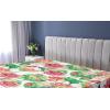 Ambesonne Floral Fitted Sheet, Valentine’s Day Theme Flowers Vintage Botanical Nature Ornament Art, Decorative Soft Fabric Bedding All-Round Elastic Pocket, Full Size, Dark Coral and Fern Green(Apple Green and Pastel Pink)