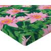 Ambesonne Floral Fitted Sheet, Valentine’s Day Theme Flowers Vintage Botanical Nature Ornament Art, Decorative Soft Fabric Bedding All-Round Elastic Pocket, Full Size, Dark Coral and Fern Green(Soft Pink and Forest Green)