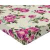 Ambesonne Floral Fitted Sheet, Valentine’s Day Theme Grunge Style Repetitive Rose Flowers Abstract, Decorative Soft Bedding All-Round Elastic Pocket, California King, Pale Fuchsia and Sepia(Pale Fuchsia and Sepia)