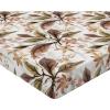 Ambesonne Floral Fitted Sheet, Valentine’s Day Theme Grunge Style Repetitive Rose Flowers Abstract, Decorative Soft Bedding All-Round Elastic Pocket, California King, Pale Fuchsia and Sepia(Burnt Sienna Sand Brown)