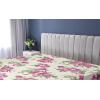 Ambesonne Floral Fitted Sheet, Valentine’s Day Theme Grunge Style Repetitive Rose Flowers Abstract, Decorative Soft Bedding All-Round Elastic Pocket, California King, Pale Fuchsia and Sepia(Pale Fuchsia and Sepia)