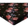 Ambesonne Floral Fitted Sheet, Valentine’s Day Theme Grunge Style Repetitive Rose Flowers Abstract, Decorative Soft Bedding All-Round Elastic Pocket, California King, Pale Fuchsia and Sepia(Paprika and Dark Olive Green)