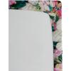 Ambesonne Floral Fitted Sheet, Valentine’s Day Theme Grunge Style Repetitive Rose Flowers Abstract, Decorative Soft Bedding All-Round Elastic Pocket, California King, Pale Fuchsia and Sepia(Dark Pink and Pale Teal)