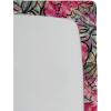 Ambesonne Floral Fitted Sheet, Valentine’s Day Theme Grunge Style Repetitive Rose Flowers Abstract, Decorative Soft Bedding All-Round Elastic Pocket, California King, Pale Fuchsia and Sepia(Dark Coral and Slate Blue)