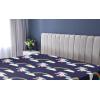 Ambesonne Floral Fitted Sheet, Valentine’s Day Theme Grunge Style Repetitive Rose Flowers Abstract, Decorative Soft Bedding All-Round Elastic Pocket, California King, Pale Fuchsia and Sepia(Navy Blue and Pale Seafoam)