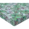 Ambesonne Floral Fitted Sheet, Valentine’s Day Theme Grunge Style Repetitive Rose Flowers Abstract, Decorative Soft Bedding All-Round Elastic Pocket, California King, Pale Fuchsia and Sepia(Pale Green and Earth Yellow)