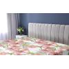 Ambesonne Floral Fitted Sheet, Valentine’s Day Theme Grunge Style Repetitive Rose Flowers Abstract, Decorative Soft Bedding All-Round Elastic Pocket, California King, Pale Fuchsia and Sepia(Raspberry and Pistachio Green)