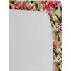 Ambesonne Floral Fitted Sheet, Valentine’s Day Theme Grunge Style Repetitive Rose Flowers Abstract, Decorative Soft Bedding All-Round Elastic Pocket, California King, Pale Fuchsia and Sepia(Dark Coral and Pale Camel)