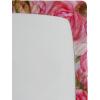 Ambesonne Floral Fitted Sheet, Valentine’s Day Theme Grunge Style Repetitive Rose Flowers Abstract, Decorative Soft Bedding All-Round Elastic Pocket, California King, Pale Fuchsia and Sepia(Dark Coral Khaki Green)