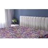 Ambesonne Floral Fitted Sheet, Valentine’s Day Theme Grunge Style Repetitive Rose Flowers Abstract, Decorative Soft Bedding All-Round Elastic Pocket, California King, Pale Fuchsia and Sepia(Pale Purple and Sage Green)