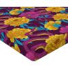 Ambesonne Floral Fitted Sheet, Valentine’s Day Theme Grunge Style Repetitive Rose Flowers Abstract, Decorative Soft Bedding All-Round Elastic Pocket, California King, Pale Fuchsia and Sepia(Earth Yellow and Hot Pink)