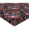 Ambesonne Floral Fitted Sheet, Valentine’s Day Theme Grunge Style Repetitive Rose Flowers Abstract, Decorative Soft Bedding All-Round Elastic Pocket, California King, Pale Fuchsia and Sepia(Scarlet and Lavender Blue)