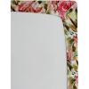 Ambesonne Floral Fitted Sheet, Valentine’s Day Theme Grunge Style Repetitive Rose Flowers Abstract, Decorative Soft Bedding All-Round Elastic Pocket, California King, Pale Fuchsia and Sepia(Dark Coral Khaki and Camel)