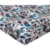 Ambesonne Floral Fitted Sheet, Valentine’s Day Theme Grunge Style Repetitive Rose Flowers Abstract, Decorative Soft Bedding All-Round Elastic Pocket, California King, Pale Fuchsia and Sepia(Maroon and Dark Blue Grey)