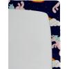 Ambesonne Floral Fitted Sheet, Valentine’s Day Theme Grunge Style Repetitive Rose Flowers Abstract, Decorative Soft Bedding All-Round Elastic Pocket, California King, Pale Fuchsia and Sepia(Navy Blue and Pale Seafoam)