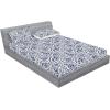 Ambesonne Floral Fitted Sheet & Pillow Sham Set, Realistic Painting Print A Million Roses to My Love Valentines Day, Decorative Printed 3 Piece Bedding Decor Set, Full, Pale Pink Dark Pink and Ecru(Coconut and Dark Indigo)