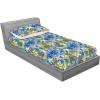 Ambesonne Floral Fitted Sheet & Pillow Sham Set, Realistic Painting Print A Million Roses to My Love Valentines Day, Decorative Printed 3 Piece Bedding Decor Set, Full, Pale Pink Dark Pink and Ecru(Night Blue and Sage Green)