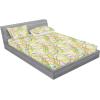 Ambesonne Floral Fitted Sheet & Pillow Sham Set, Realistic Painting Print A Million Roses to My Love Valentines Day, Decorative Printed 3 Piece Bedding Decor Set, Full, Pale Pink Dark Pink and Ecru(Sea Blue Multicolor)