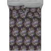 Ambesonne Floral Fitted Sheet & Pillow Sham Set, Realistic Painting Print A Million Roses to My Love Valentines Day, Decorative Printed 3 Piece Bedding Decor Set, Full, Pale Pink Dark Pink and Ecru(Lilac Plum and Laurel Green)