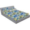 Ambesonne Floral Fitted Sheet & Pillow Sham Set, Realistic Painting Print A Million Roses to My Love Valentines Day, Decorative Printed 3 Piece Bedding Decor Set, Full, Pale Pink Dark Pink and Ecru(Night Blue and Sage Green)