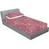 Ambesonne Floral Fitted Sheet & Pillow Sham Set, Realistic Painting Print A Million Roses to My Love Valentines Day, Decorative Printed 3 Piece Bedding Decor Set, Full, Pale Pink Dark Pink and Ecru(Lavender Salmon and Pink)
