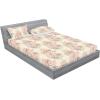 Ambesonne Floral Fitted Sheet & Pillow Sham Set, Realistic Painting Print A Million Roses to My Love Valentines Day, Decorative Printed 3 Piece Bedding Decor Set, Full, Pale Pink Dark Pink and Ecru(Beige Coral and Dark Tan)