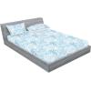 Ambesonne Floral Fitted Sheet & Pillow Sham Set, Realistic Painting Print A Million Roses to My Love Valentines Day, Decorative Printed 3 Piece Bedding Decor Set, Full, Pale Pink Dark Pink and Ecru(Deep Sky Blue Off White)
