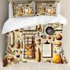 Ambesonne Floral Heart Duvet Cover Set, Tenderness of Romantic Garden Ivy Branches and Roses Valentines Day, Decorative 3 Piece Bedding Set with 2 Pillow Shams, Queen Size, Laurel Green and Pink(Cream and Orange)