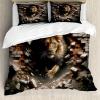 Ambesonne Floral Heart Duvet Cover Set, Tenderness of Romantic Garden Ivy Branches and Roses Valentines Day, Decorative 3 Piece Bedding Set with 2 Pillow Shams, Queen Size, Laurel Green and Pink(Pale Mustard and Dark Mustard)