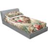 Ambesonne Floral Heart Fitted Sheet & Pillow Sham Set, Tenderness of Romantic Garden Ivy Branches and Roses Valentines Day, Decorative Printed 3 Piece Bedding Decor Set, Calking, Laurel Green and Pink(Laurel Green and Pink)