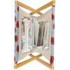 Ambesonne Floral Magazine and Book Holder, Romantic Roses Leaves Rosebuds Valentine’s Day Sketch Repetitive Pattern, Floor Rack Decor for Interior of Home & Office, 22″ x 19″, Pastel Pink and Rose(Vermilion Pale Blue)