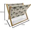 Ambesonne Floral Magazine and Book Holder, Romantic Roses Leaves Rosebuds Valentine’s Day Sketch Repetitive Pattern, Floor Rack Decor for Interior of Home & Office, 22″ x 19″, Pastel Pink and Rose(Eggshell and Evergreen)