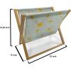 Ambesonne Floral Magazine and Book Holder, Romantic Roses Leaves Rosebuds Valentine’s Day Sketch Repetitive Pattern, Floor Rack Decor for Interior of Home & Office, 22″ x 19″, Pastel Pink and Rose(Pale Green Earth Yellow)