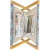 Ambesonne Floral Magazine and Book Holder, Romantic Roses Leaves Rosebuds Valentine’s Day Sketch Repetitive Pattern, Floor Rack Decor for Interior of Home & Office, 22″ x 19″, Pastel Pink and Rose(Lavender Blue and Multicolor)