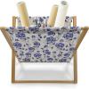 Ambesonne Floral Magazine and Book Holder, Romantic Roses Leaves Rosebuds Valentine’s Day Sketch Repetitive Pattern, Floor Rack Decor for Interior of Home & Office, 22″ x 19″, Pastel Pink and Rose(Pale Grey and Dark Lavender)
