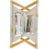 Ambesonne Floral Magazine and Book Holder, Romantic Roses Leaves Rosebuds Valentine’s Day Sketch Repetitive Pattern, Floor Rack Decor for Interior of Home & Office, 22″ x 19″, Pastel Pink and Rose(Pale Green Earth Yellow)