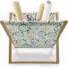 Ambesonne Floral Magazine and Book Holder, Romantic Roses Leaves Rosebuds Valentine’s Day Sketch Repetitive Pattern, Floor Rack Decor for Interior of Home & Office, 22″ x 19″, Pastel Pink and Rose(Fern Green Yellow Green)
