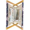 Ambesonne Floral Magazine and Book Holder, Romantic Roses Leaves Rosebuds Valentine’s Day Sketch Repetitive Pattern, Floor Rack Decor for Interior of Home & Office, 22″ x 19″, Pastel Pink and Rose(Sea Blue Lilac)