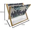 Ambesonne Floral Magazine and Book Holder, Romantic Roses Leaves Rosebuds Valentine’s Day Sketch Repetitive Pattern, Floor Rack Decor for Interior of Home & Office, 22″ x 19″, Pastel Pink and Rose(Cadet Blue Dark Indigo)